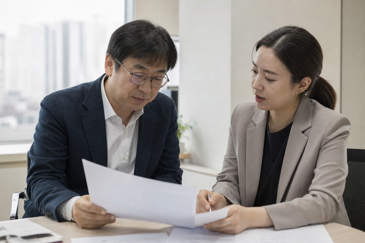 연체 전 개인회생, 연체가 시작되기 전에 신청해도 되는가 관련 전문가 상담·서류 검토 장면