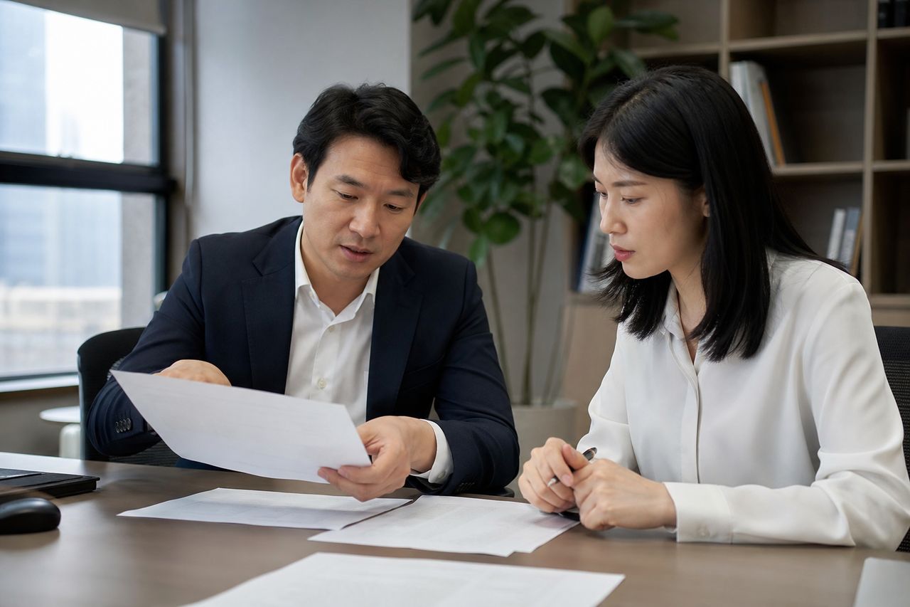 개인회생 재산, 재산이 있어도 신청할 수 있는지와 청산가치 관련 전문가 상담·서류 검토 장면