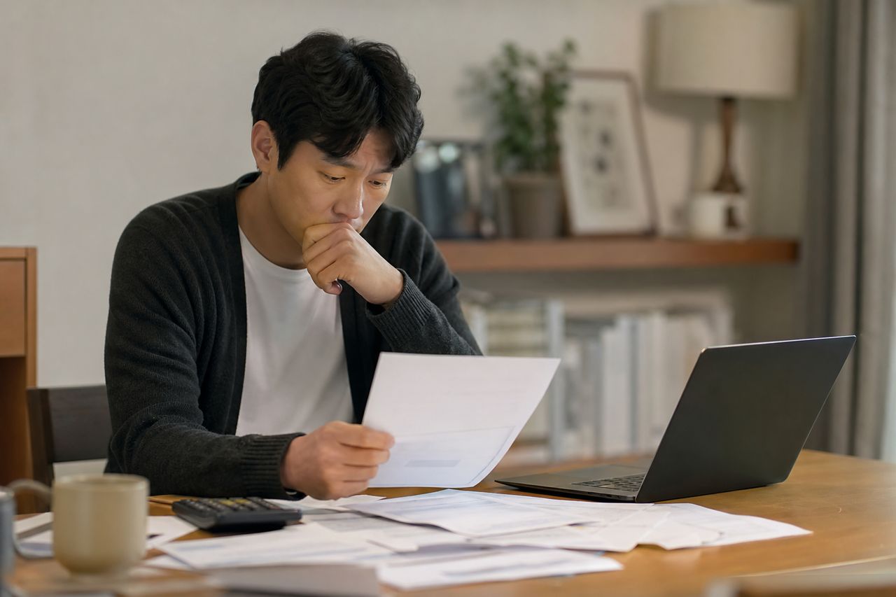 개인회생 절차, 신청부터 인가까지 단계별로 준비할 것 관련 상황을 보여주는 이미지 — 서류를 검토하는 모습