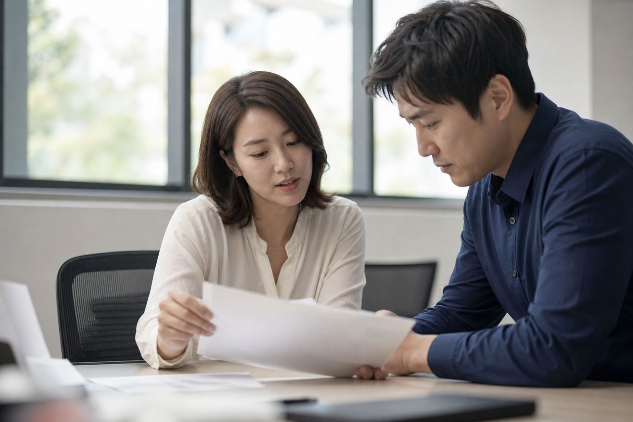 개인회생 상담, 상담 전에 정리해 두면 좋은 자료 관련 전문가 상담·서류 검토 장면