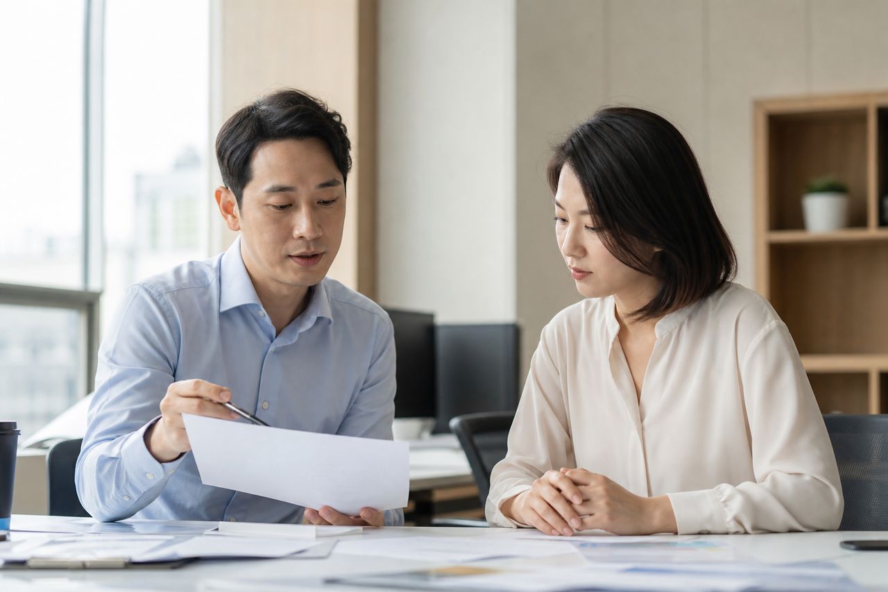 개인회생 배우자 재산, 배우자 명의 재산이 반영되는 경우 관련 전문가 상담·서류 검토 장면