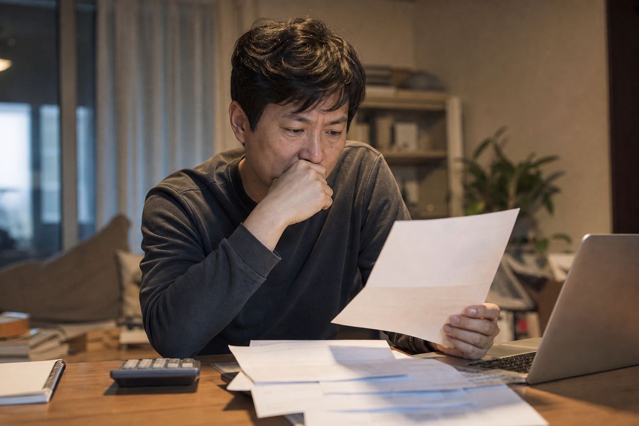 개인회생 법원, 내 사건은 어느 법원에 접수하나 관련 상황을 보여주는 이미지 — 서류를 검토하는 모습