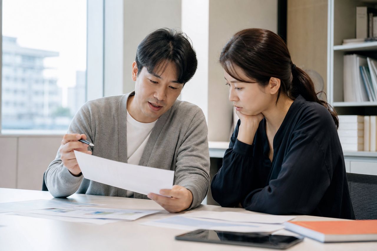 개인회생 신청 전 채권자 목록 누락하면 생기는 치명적 결과 관련 전문가 상담·서류 검토 장면