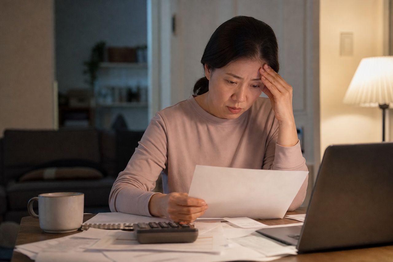 개인회생 자동차, 차량을 유지할 수 있는지 살펴볼 기준 관련 상황을 보여주는 이미지 — 서류를 검토하는 모습