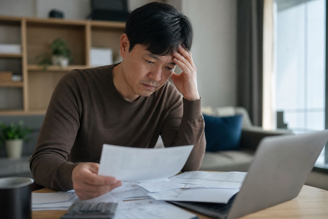 개인회생 수임료, 보수에 포함되는 업무 범위 확인하기 관련 상황을 보여주는 이미지 — 서류를 검토하는 모습