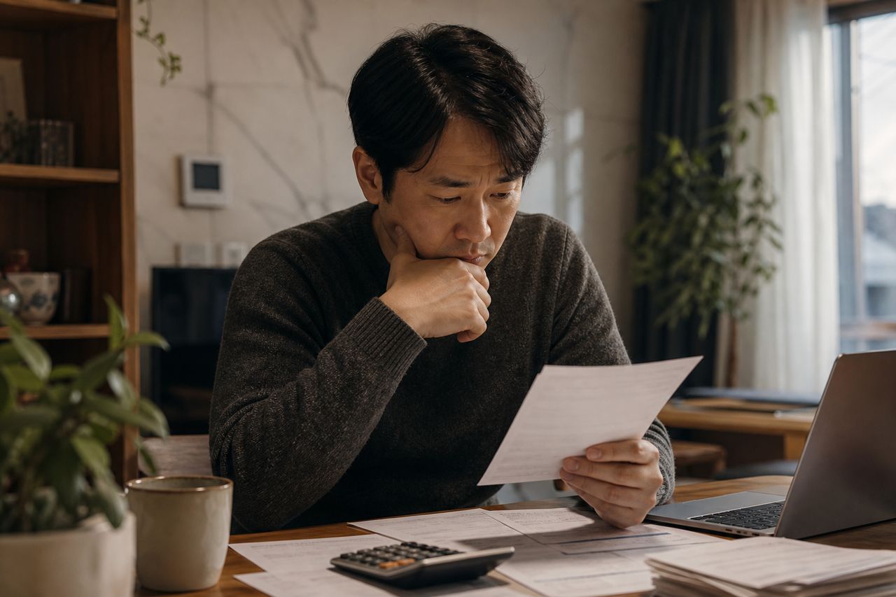 개인회생 별제권, 공동명의·담보 주택이 있을 때 알아둘 개념 관련 상황을 보여주는 이미지 — 서류를 검토하는 모습