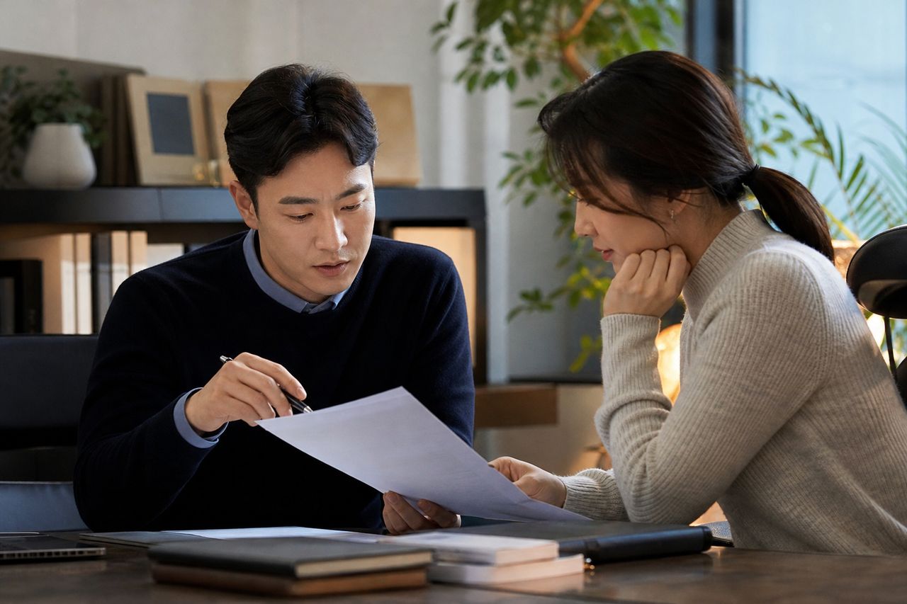 개인회생 보증인 독촉, 상황별로 먼저 살펴볼 내용 관련 전문가 상담·서류 검토 장면