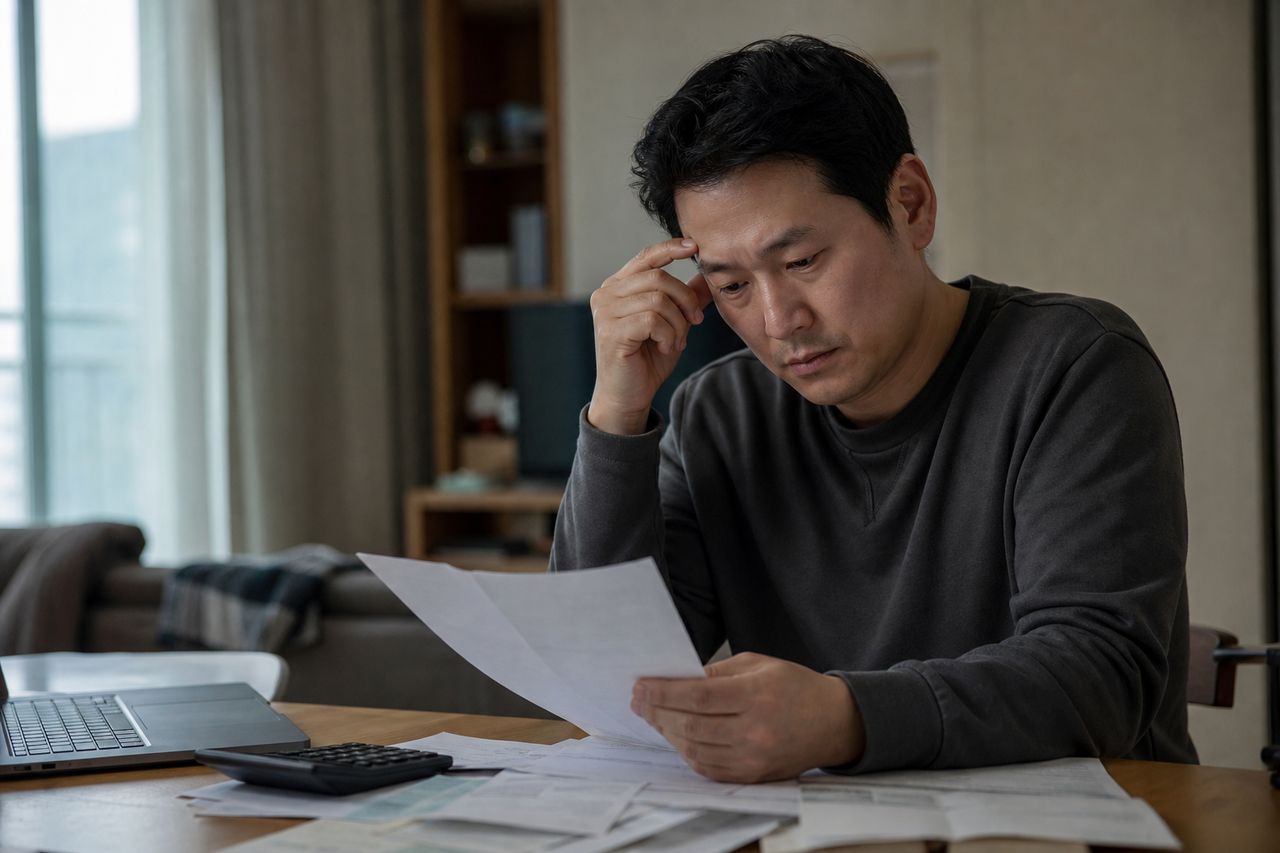 분양권 포기하려 개인회생 신청했는데 내가 낸 돈 계약금 10% 돌려 받을 수 있나요? 포기해야 하나요? 관련 상황을 보여주는 이미지 — 서류를 검토하는 모습