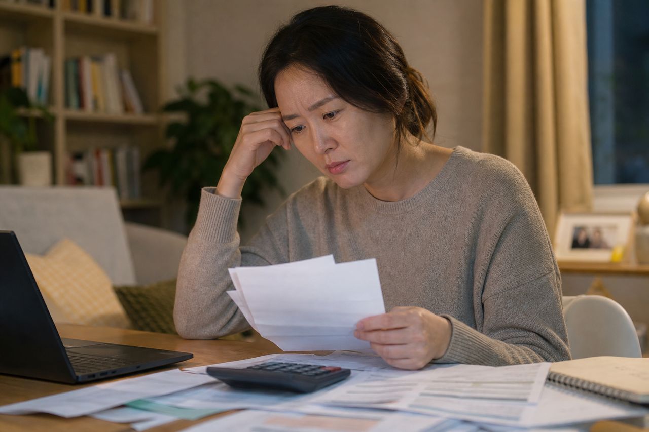 분양권 포기하려 개인회생 신청했는데 내가 낸 돈 계약금 10% 돌려 받을 수 있나요? 포기해야 하나요? 관련 상황을 보여주는 이미지 — 서류를 검토하는 모습