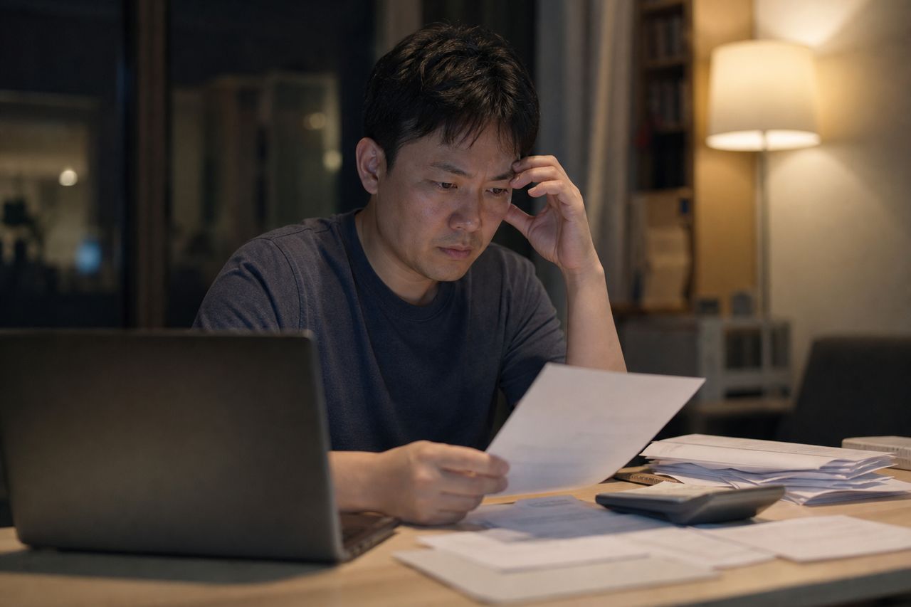 개인회생 투자손실 자료, 상황별로 먼저 살펴볼 내용 관련 상황을 보여주는 이미지 — 서류를 검토하는 모습