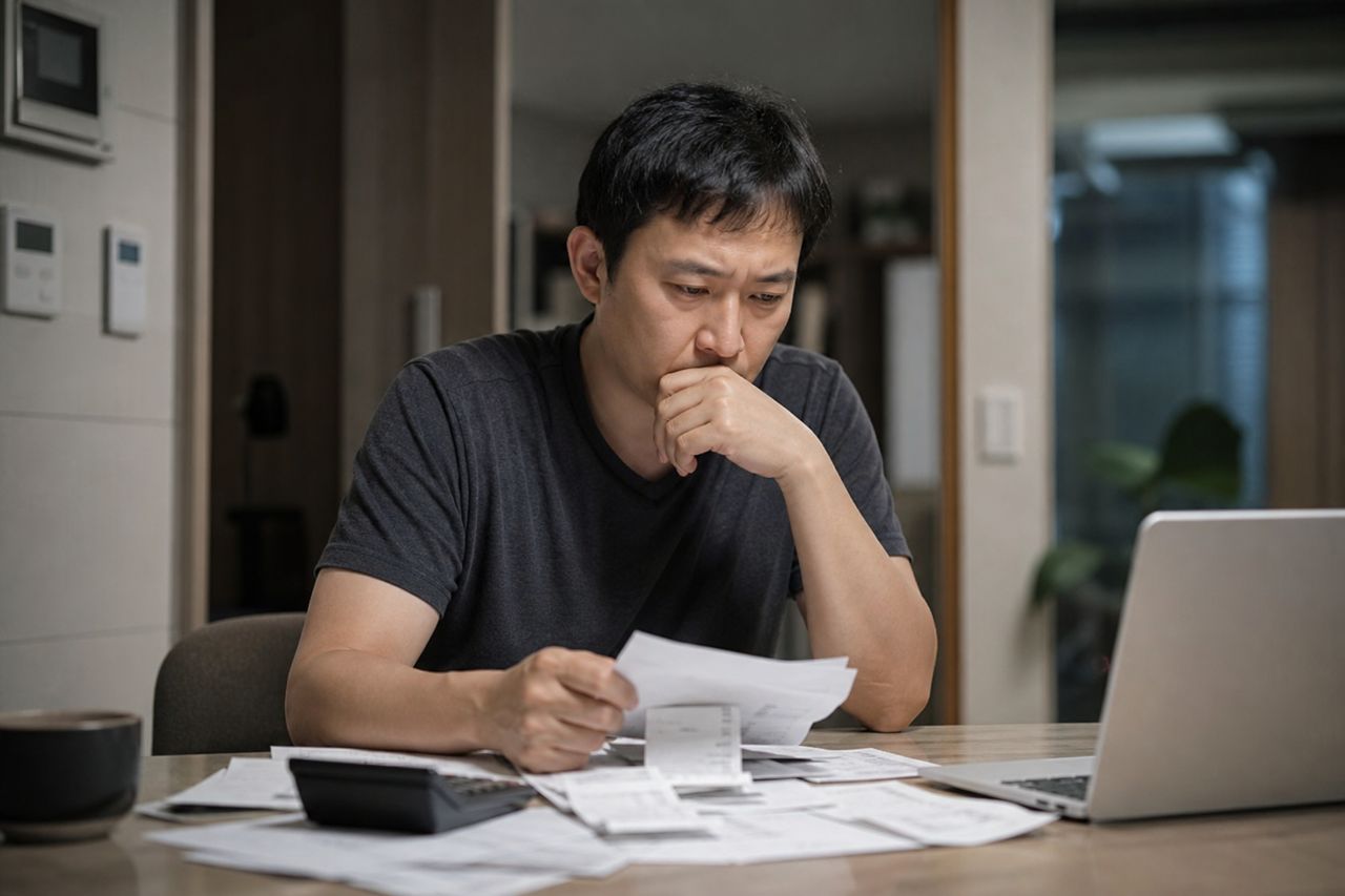 오피스텔 분양권 개인회생 관련 상황을 보여주는 이미지 — 서류를 검토하는 모습
