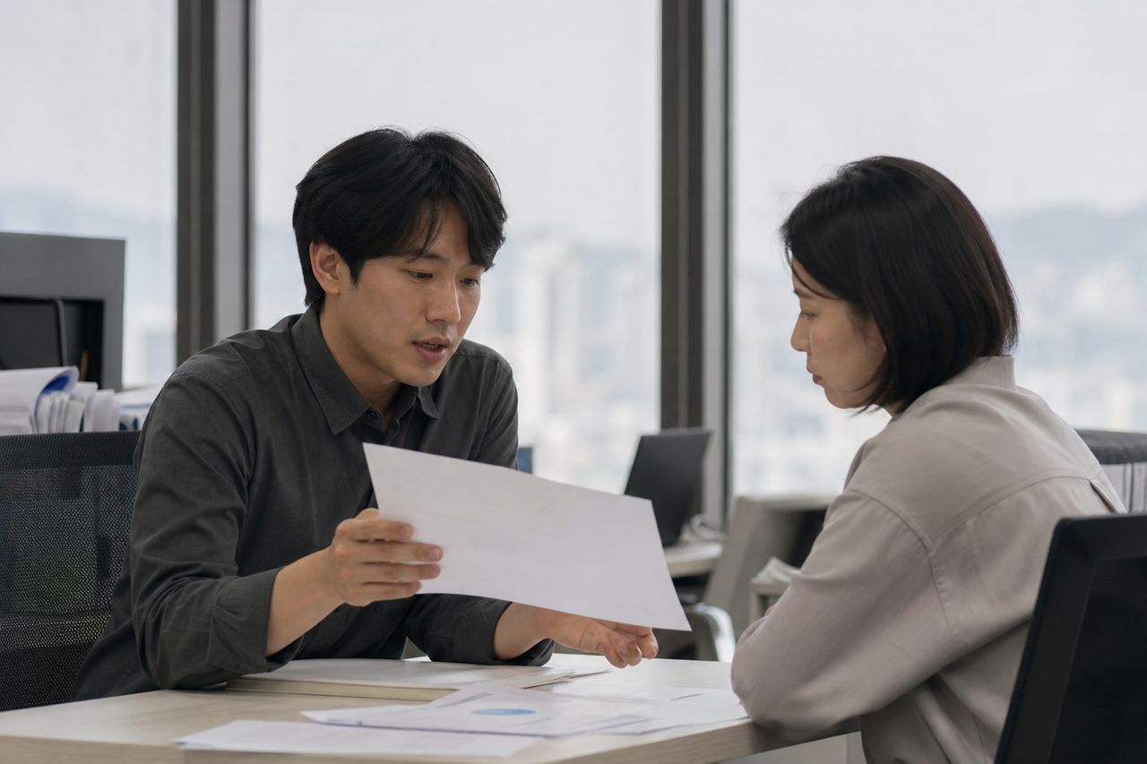 개인회생 신청 전 가족에게 돈 빌렸다면, 채권자 목록에 올려야 할까? 관련 전문가 상담·서류 검토 장면
