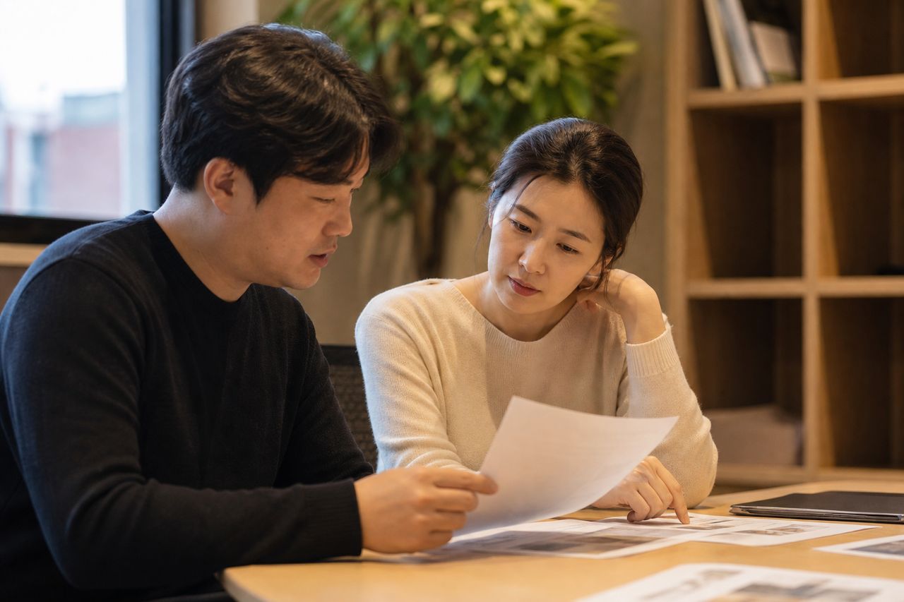 부산개인회생 관련 전문가 상담·서류 검토 장면
