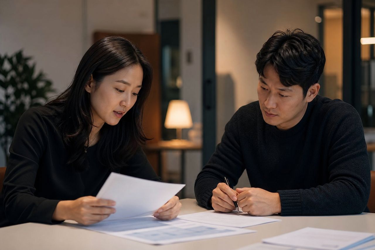 서울 개인회생신청 관련 전문가 상담·서류 검토 장면