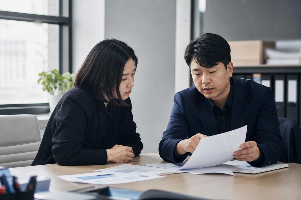 월급쟁이도 개인회생 될까? 직장인 신청 조건 총정리 관련 전문가 상담·서류 검토 장면