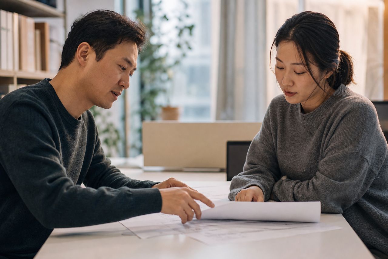 서울개인회생전문변호사 자영업개인회생 도산 과정 관련 전문가 상담·서류 검토 장면