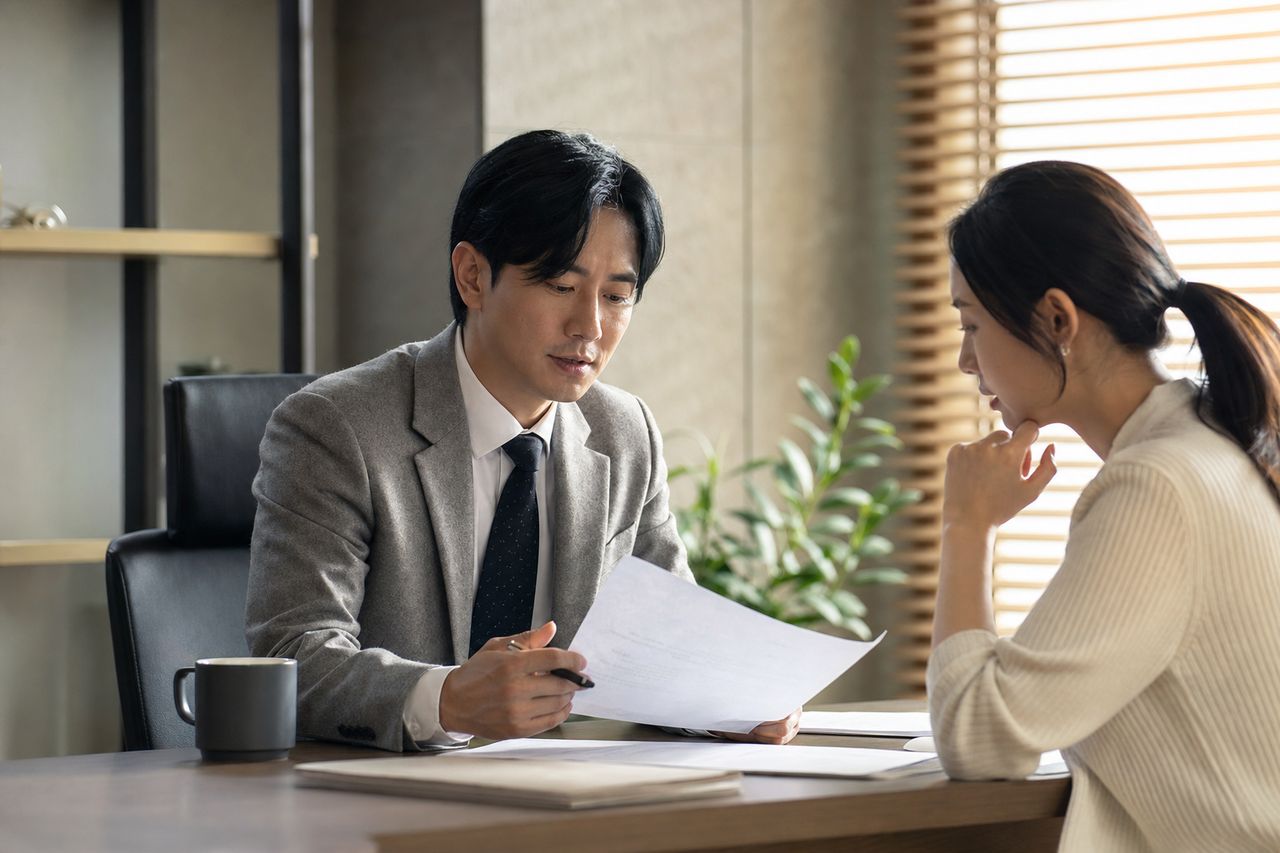 회사 재직 중 통장 압류 통보 받은 38세 K씨 — 개인회생신청 후 법원 금지명령까지 '신청일 기준 14일 골든타임' 안에 급여 보호하는 실전 순서 5단계 관련 전문가 상담·서류 검토 장면