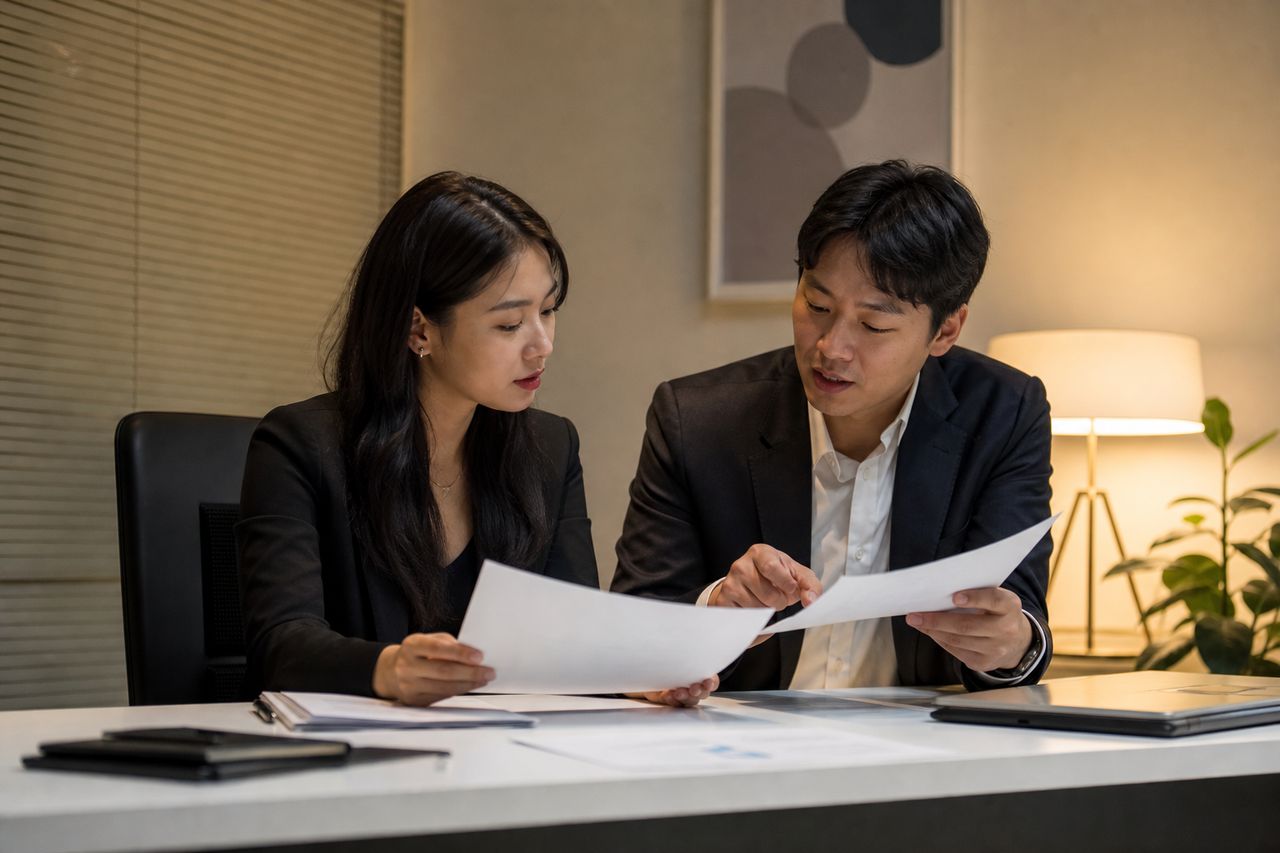 분양해지하면 부동산 계약금 돌려받을 수 있을까? 관련 전문가 상담·서류 검토 장면