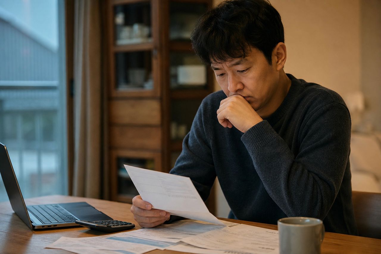 개인회생 중 분양권 중도금·잔금, 어떻게 처리될까? 관련 상황을 보여주는 이미지 — 서류를 검토하는 모습
