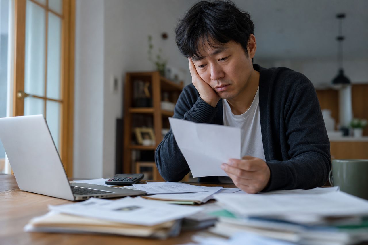 분양권 개인회생, 계약해지까지 가능할까? 관련 상황을 보여주는 이미지 — 서류를 검토하는 모습