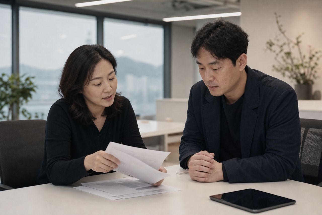 교대개인회생 상담 전에 꼭 확인하는 변호사 비용 구조 — 200만~400만 원 차이 나는 수임료, 법원 납부 예납금과 뭐가 다른가 관련 전문가 상담·서류 검토 장면