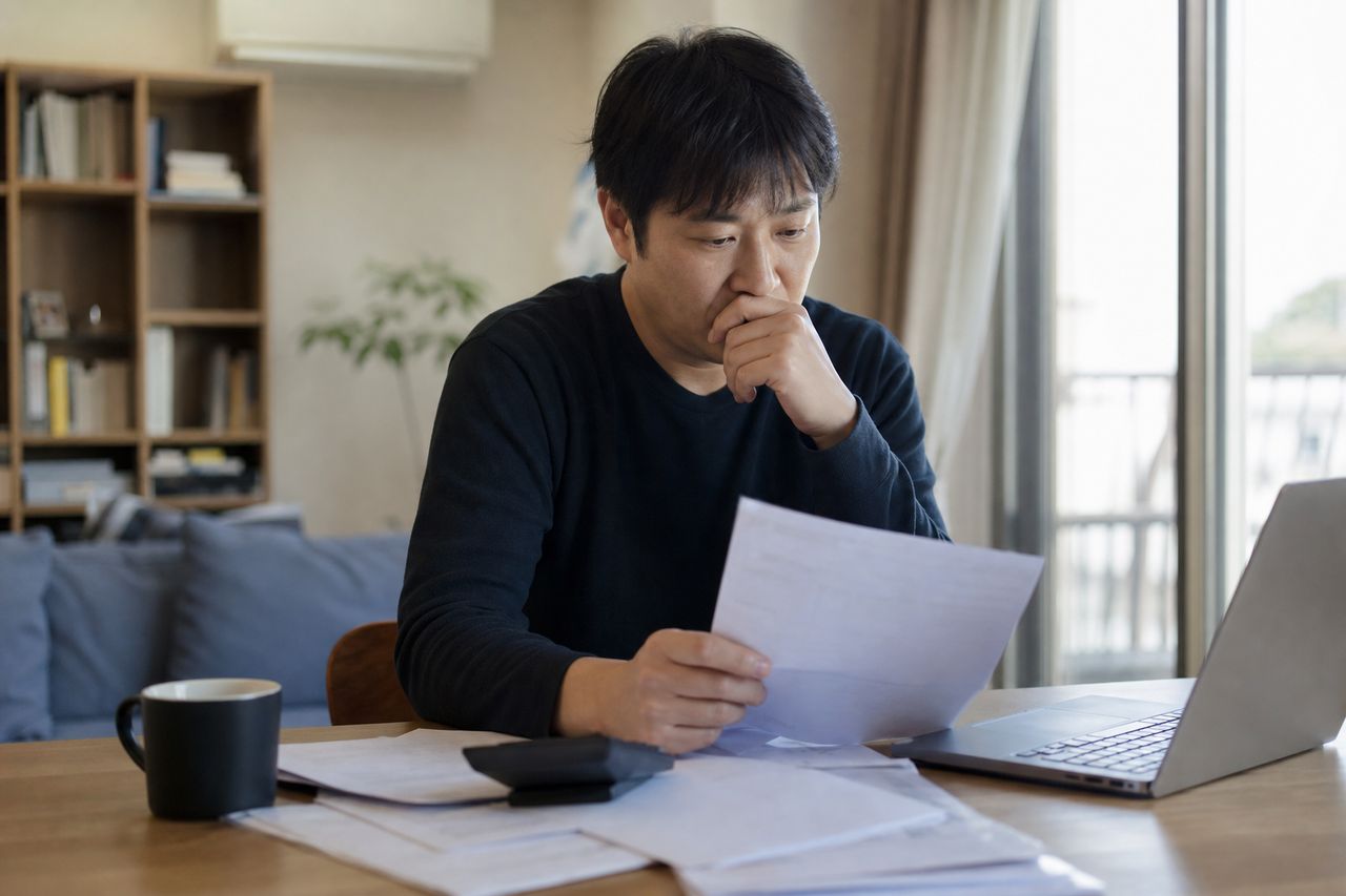 개인회생 신청절차 관련 상황을 보여주는 이미지 — 서류를 검토하는 모습
