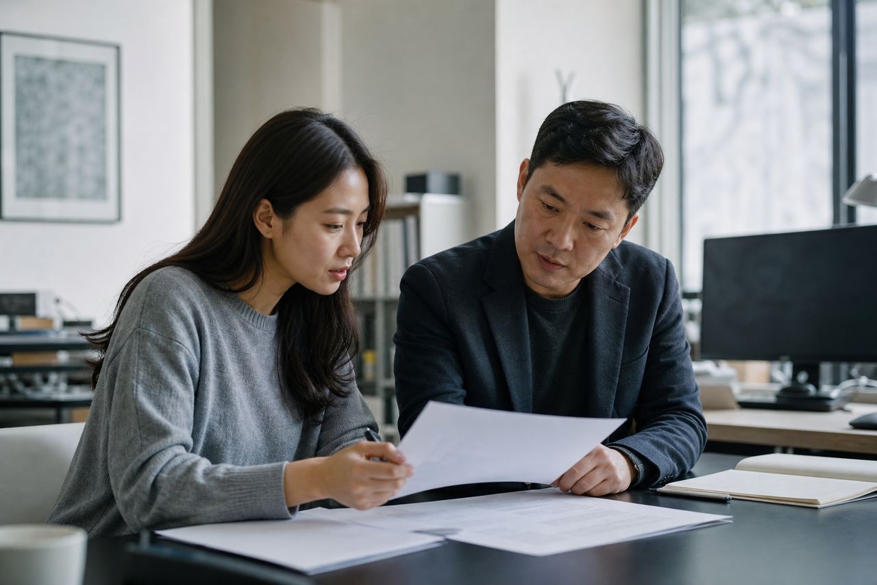 학자금 1,800만 원 + 투자 손실 4,200만 원, 24세 취준생 — 주식·코인 채무가 '사행성'이라 회생 안 된다는 말 믿다 6개월 허비한 사례와 개인회생로펌이 법원에 청산가치 산입 제외 소명하는 실제 방법 관련 전문가 상담·서류 검토 장면