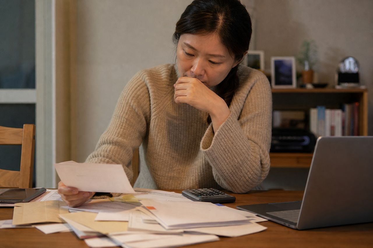 분양계약 중도금·잔금, 개인회생으로 정리할 수 있을까? 관련 상황을 보여주는 이미지 — 서류를 검토하는 모습