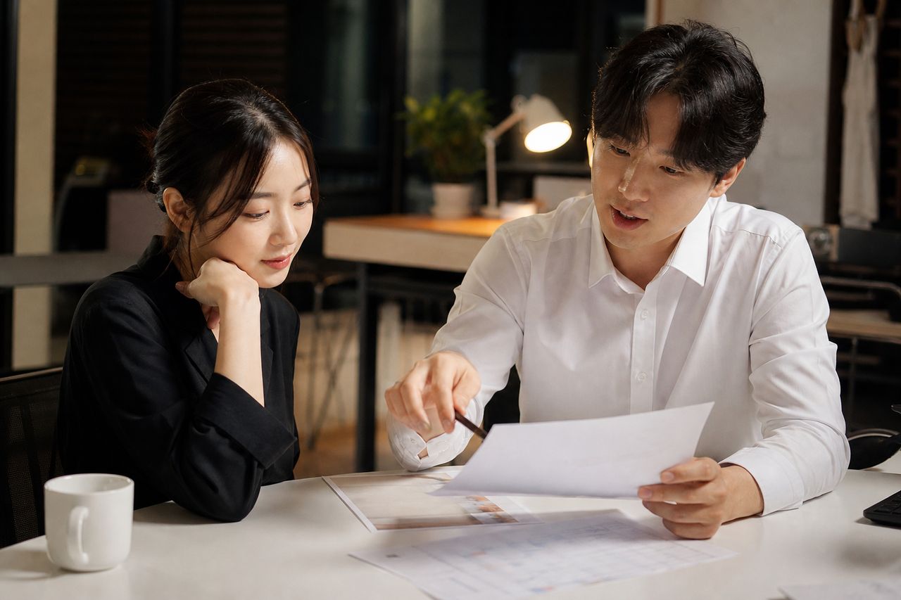 개인회생 중 분양권 중도금·잔금, 어떻게 처리될까? 관련 전문가 상담·서류 검토 장면