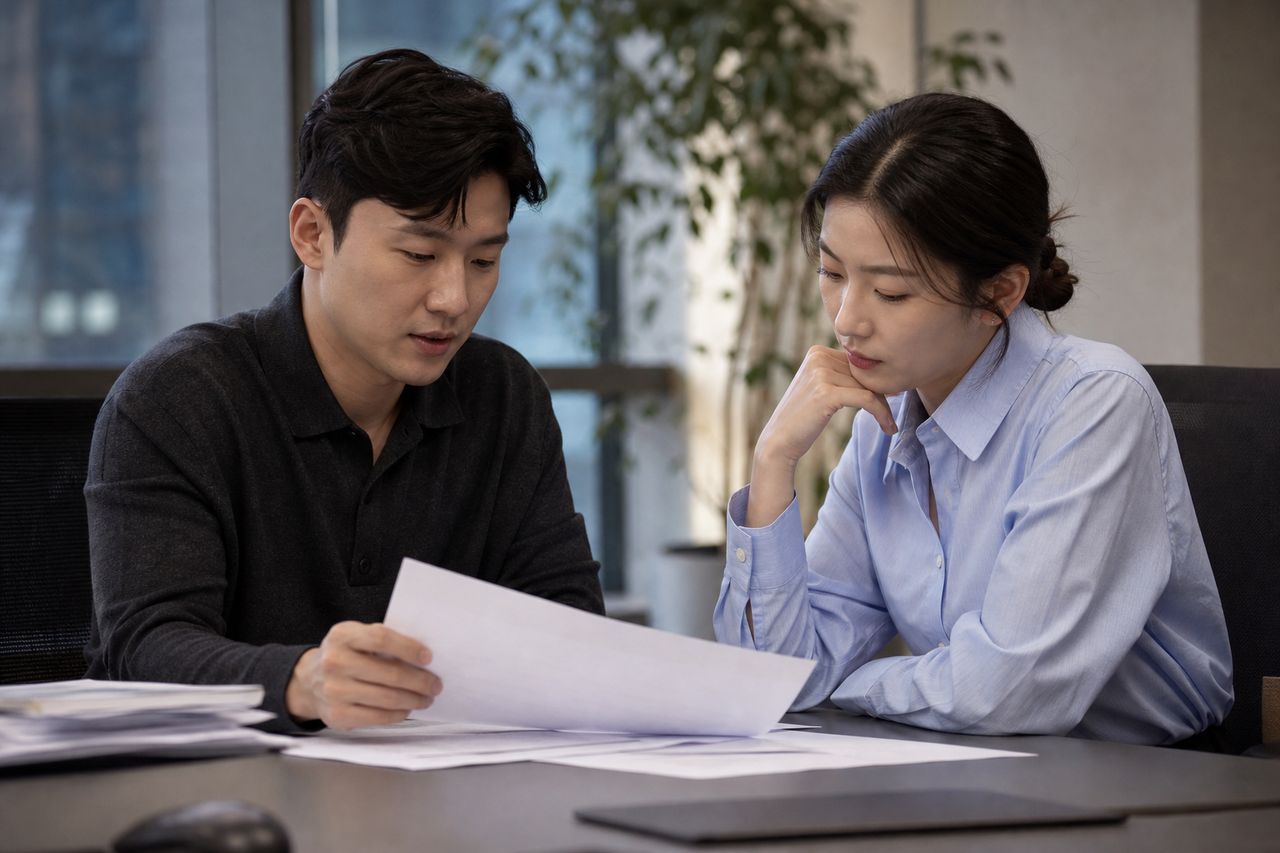 회사 IT팀 재직 중 선물·레버리지 손실 1억 3,000만 원, 개인회생코인 채무를 '사행성'으로 분류하면 기각된다는 말이 사실인지 — 서울회생법원 실무준칙이 가상화폐 손실을 청산가치에서 제외하는 조건과 34세 직장인이 보정명령 받기 전 챙겨야 할 거래소 내역 3가지 관련 전문가 상담·서류 검토 장면