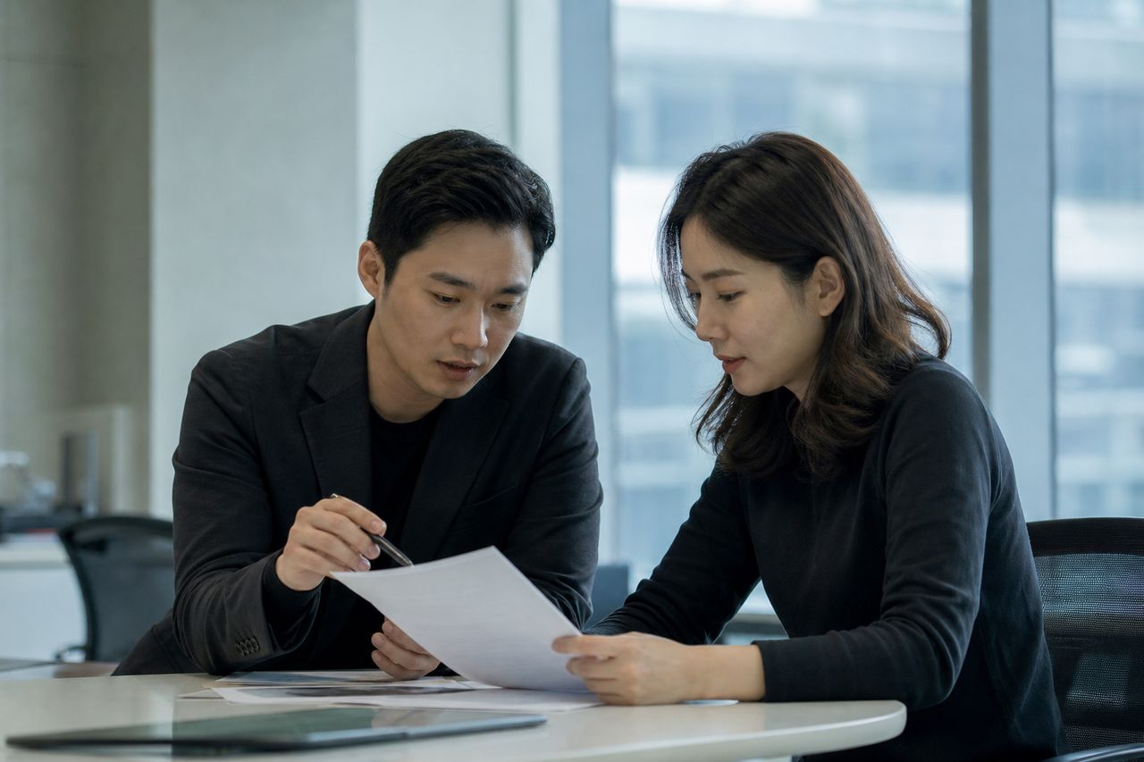 주식빚 개인회생 관련 전문가 상담·서류 검토 장면