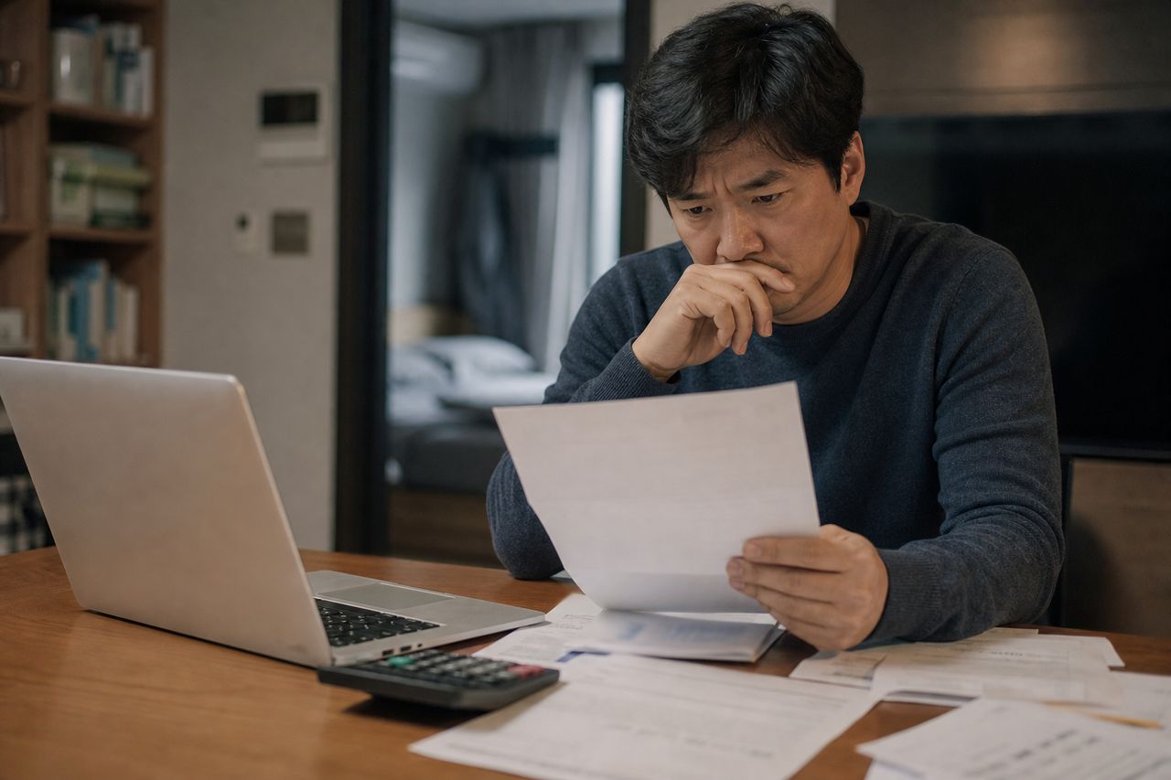 최근 대출에 대한 사용처가 기억이 안나는데 개인회생 신청이 가능한가? 관련 상황을 보여주는 이미지 — 서류를 검토하는 모습