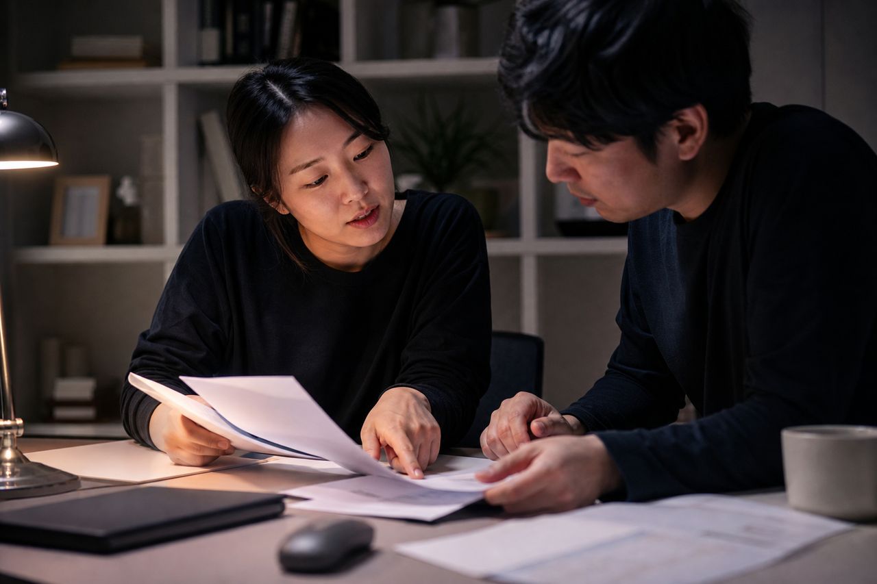회사 권고사직 통보받은 42세 팀장 — 퇴직금 1,600만 원이 있어도 개인파산신청자격 되는지, '지급불능 vs 단순 소득 감소' 법원이 가르는 기준과 파산선고 전 퇴직금 수령 타이밍 관련 전문가 상담·서류 검토 장면