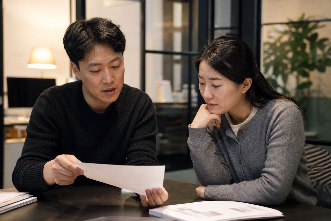 채권자 8명인 40대 IT 과장의 개인회생변호사비용 계산 — 수임료 240만 원 외에 '인지대·송달료·경유비' 합산하면 실제 총비용이 달라지는 항목 3가지 관련 전문가 상담·서류 검토 장면