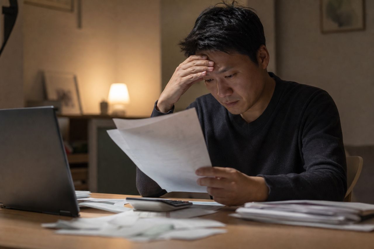 나도 개인회생이 가능한가? 관련 상황을 보여주는 이미지 — 서류를 검토하는 모습