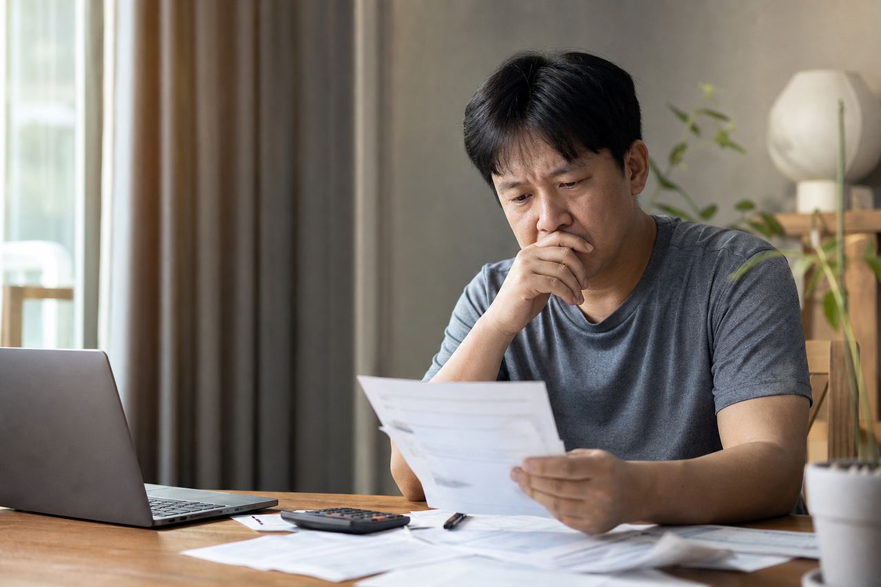 서울회생법원 과 그 이외의법원 개인회생신청자격 관련 상황을 보여주는 이미지 — 서류를 검토하는 모습