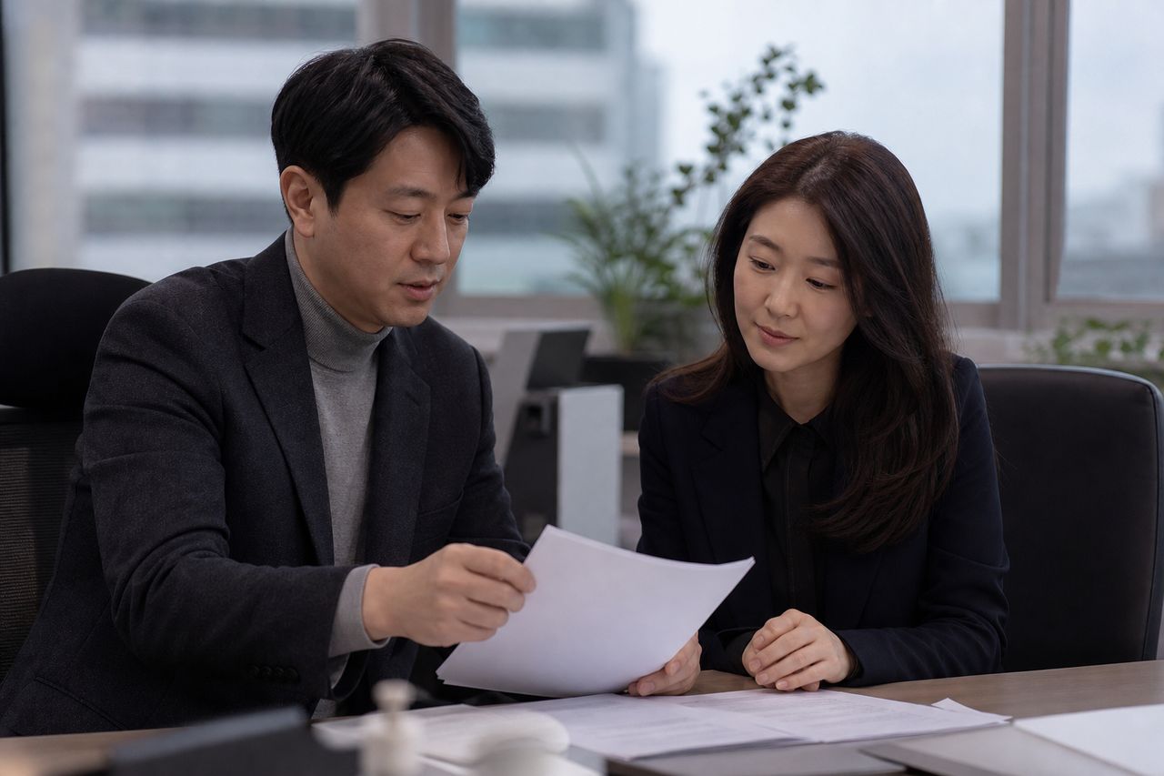 분양대금 개인회생 관련 전문가 상담·서류 검토 장면