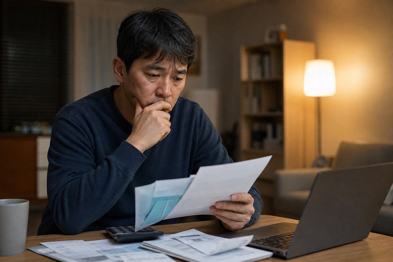 개인회생신청자격 총정리 관련 상황을 보여주는 이미지 — 서류를 검토하는 모습