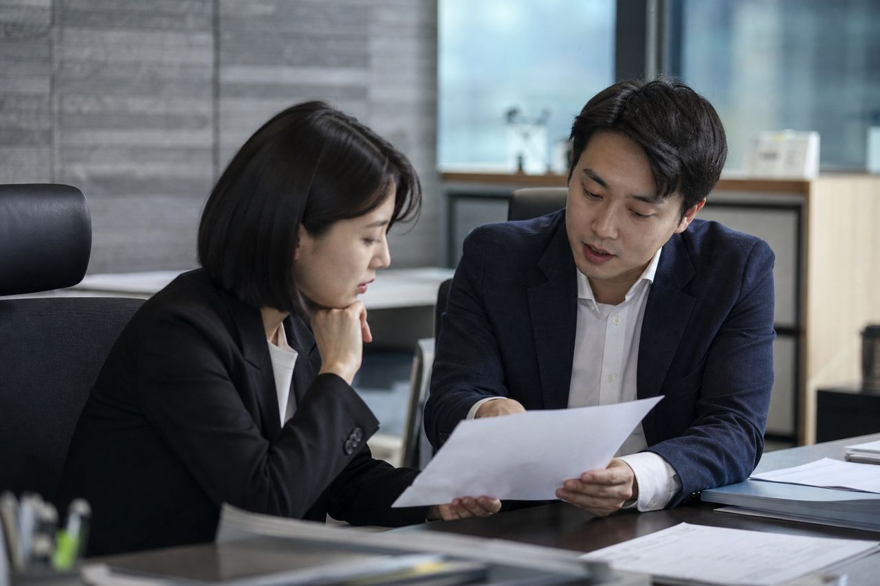 배달기사 개인회생신청 관련 전문가 상담·서류 검토 장면