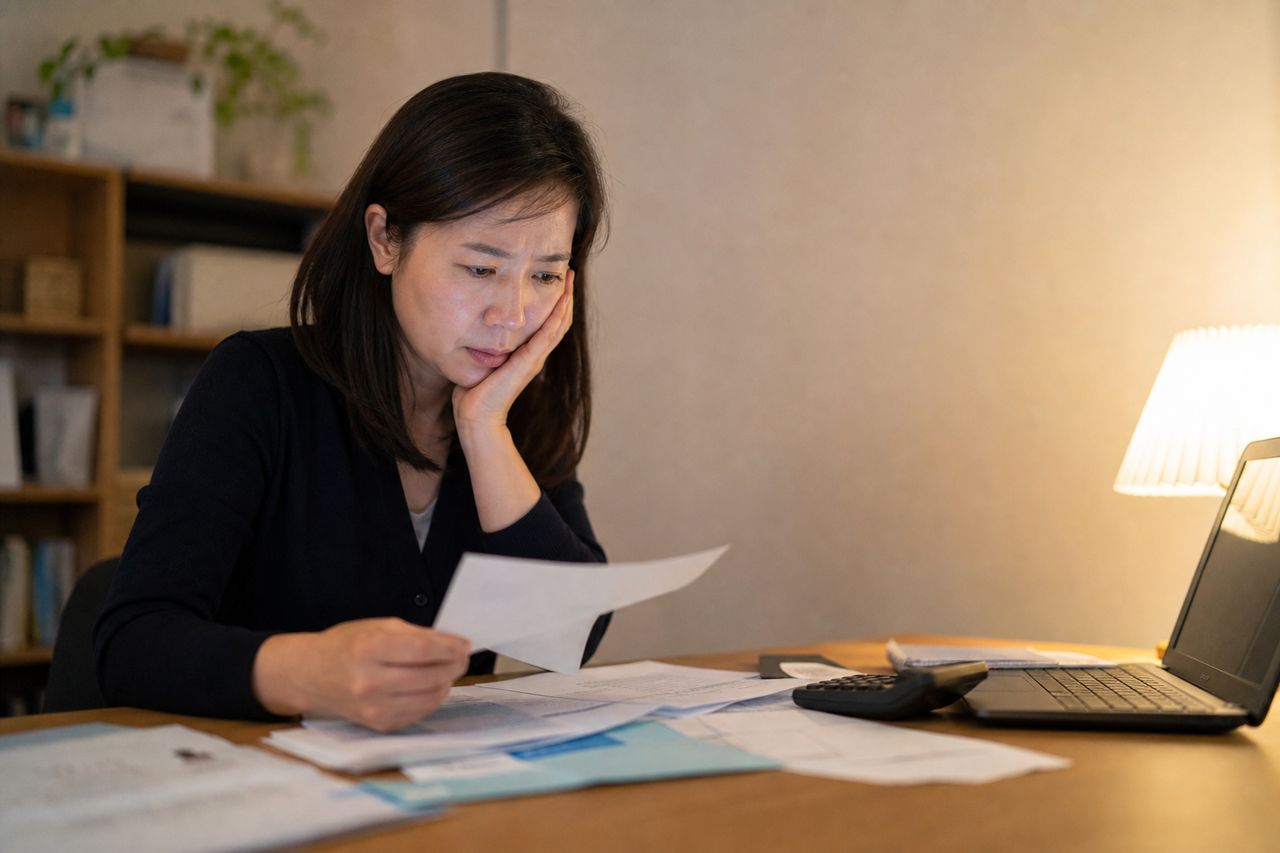 개인회생 변제금 산정 기준과 월 납부액을 줄이는 준비 관련 상황을 보여주는 이미지 — 서류를 검토하는 모습
