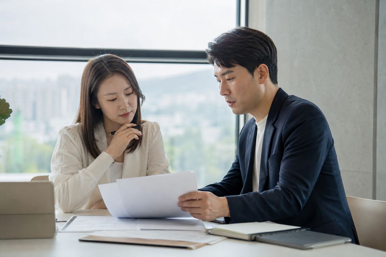 개인회생 신청자격 4가지부터 확인하기 관련 전문가 상담·서류 검토 장면