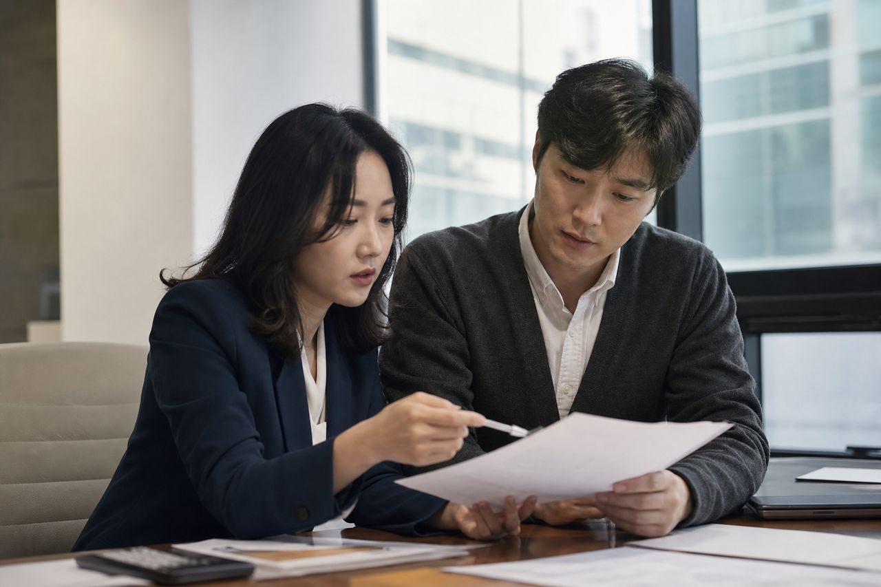 신청부터 면책까지 전체 흐름 한 장 관련 전문가 상담·서류 검토 장면