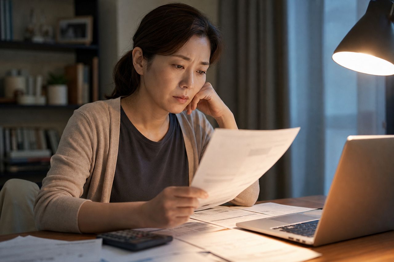 2026년 개인회생, 달라진 것 세 가지 관련 상황을 보여주는 이미지 — 서류를 검토하는 모습