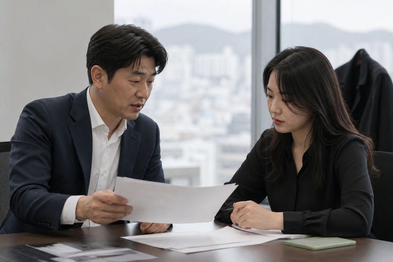 분양권 해지 후 남은 빚도 개인회생으로 정리할 수 있을까? 관련 전문가 상담·서류 검토 장면