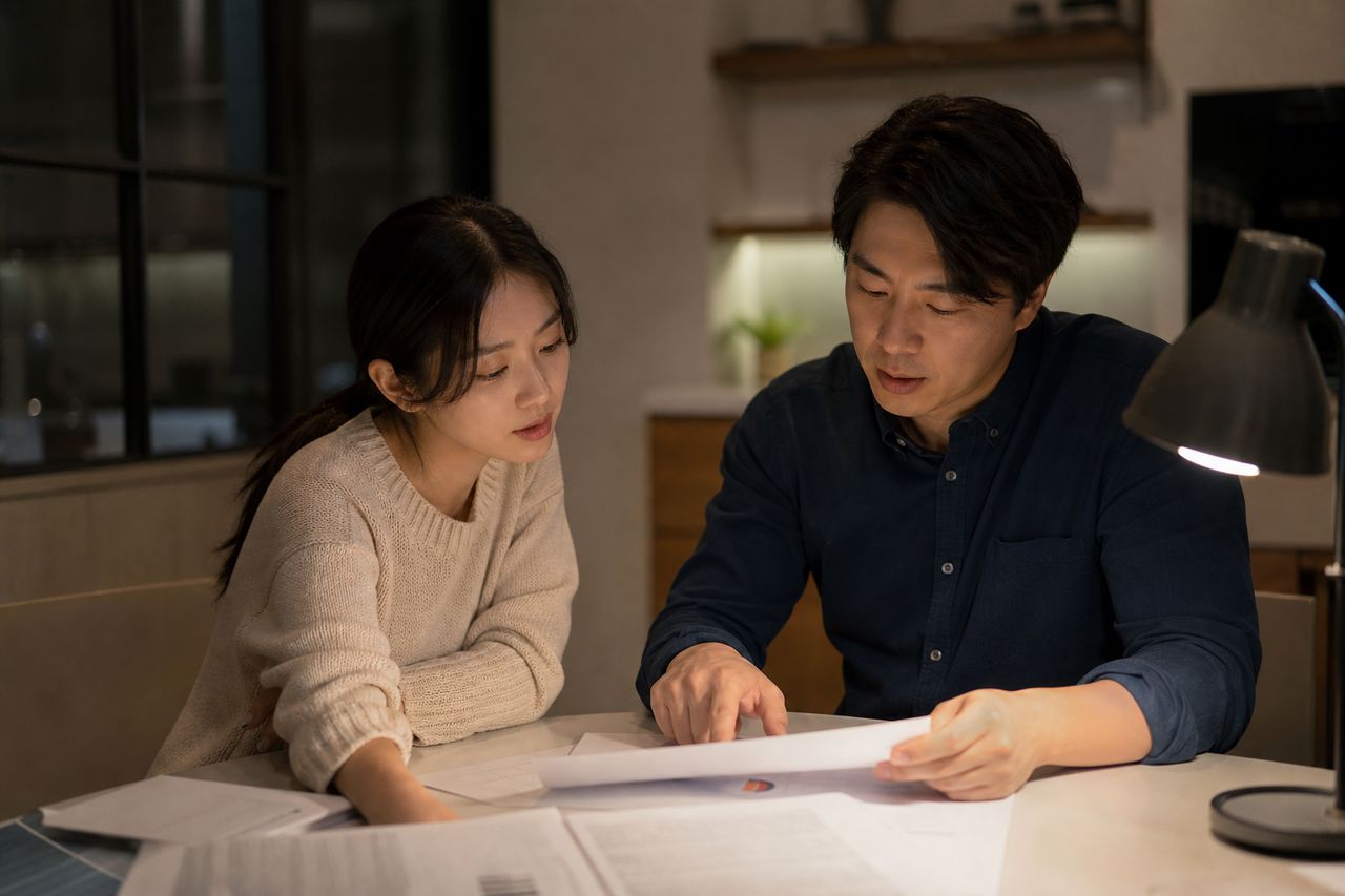 신용불량자가 된 지 10년, 지금 개인회생 신청해도 늦지 않을까? 관련 전문가 상담·서류 검토 장면
