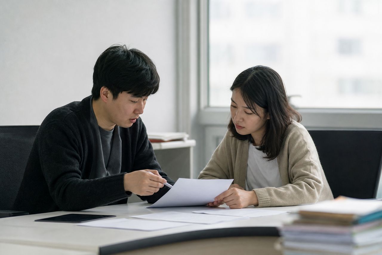 개인회생 변제금 못 냈을 때, 폐지 위기 막는 방법이 있을까? 관련 전문가 상담·서류 검토 장면