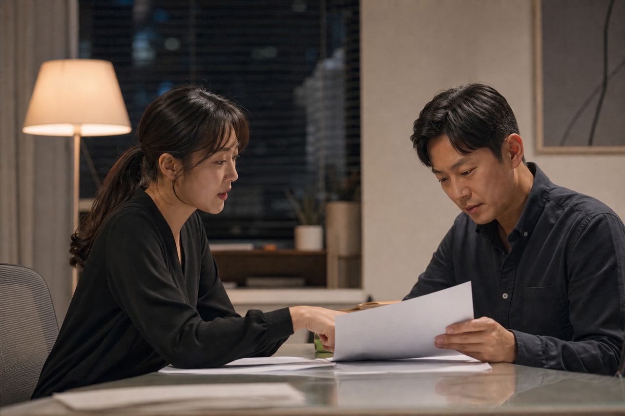 보증인이 개인회생을 신청하여 면책을 받았다면 보증채무도 면책일까? 관련 전문가 상담·서류 검토 장면