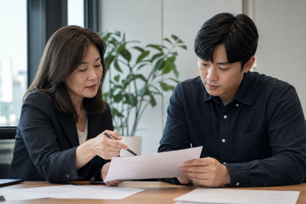 온라인 도박 빚 4,000만 원으로 지급불능 상태 — 파산 면책은 거부되지만 회생은 가능한 이유와 법원이 청산가치에 도박손실금을 반영하는 계산 방식 관련 전문가 상담·서류 검토 장면