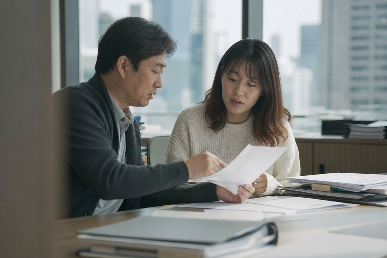 첫 직장 입사 6개월 차, 개인회생 신청 전 해야 할 일들 — 수습 기간 중 근로계약서에 '수습 종료 후 정규 전환'이 명시됐을 때 법원이 소득 지속성을 인정하는 조건과 수령 직전 퇴직금 처리 주의사항 관련 전문가 상담·서류 검토 장면