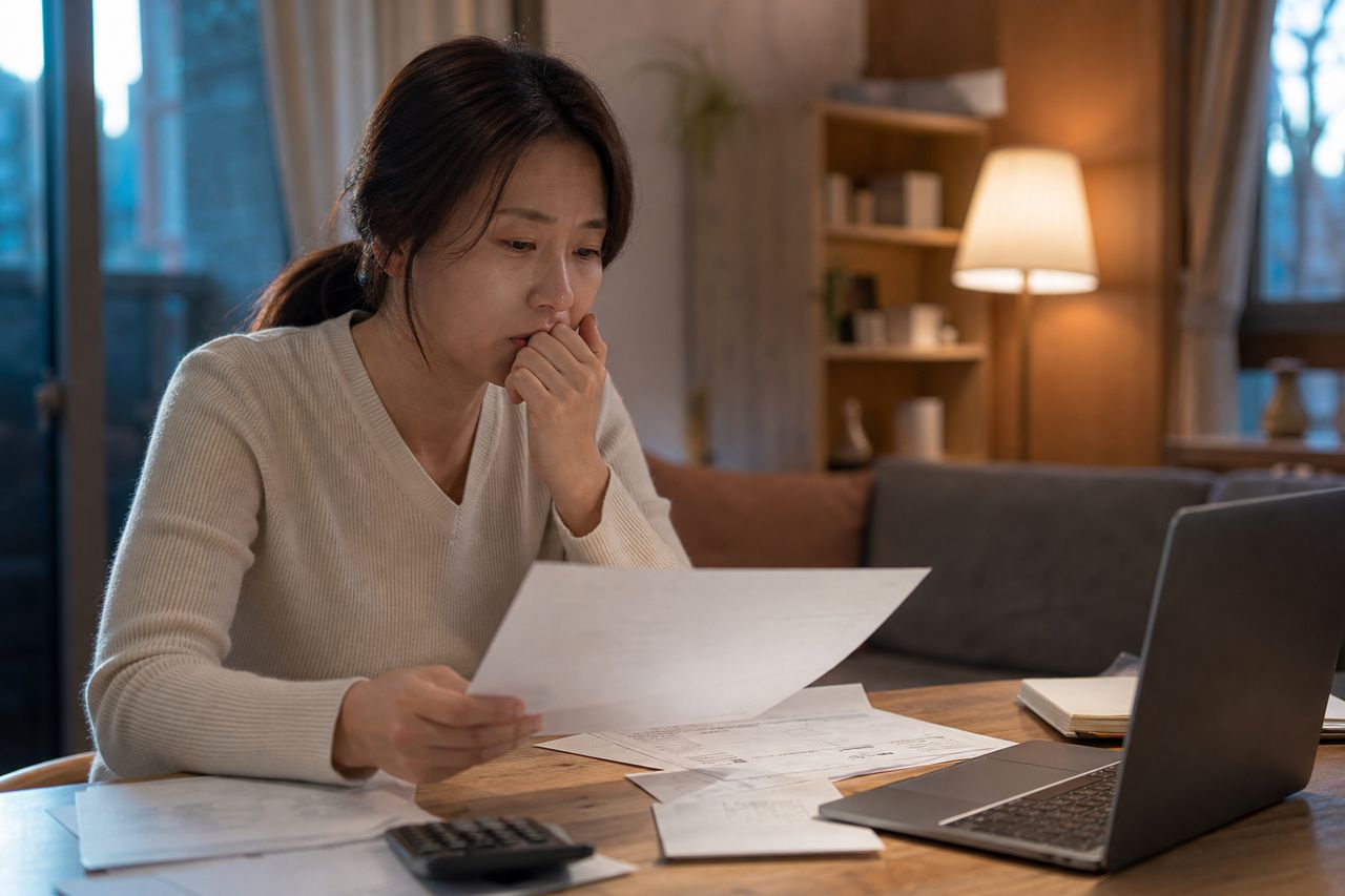 안산 외국인 노동자 개인회생신청 가능할까? 관련 상황을 보여주는 이미지 — 서류를 검토하는 모습